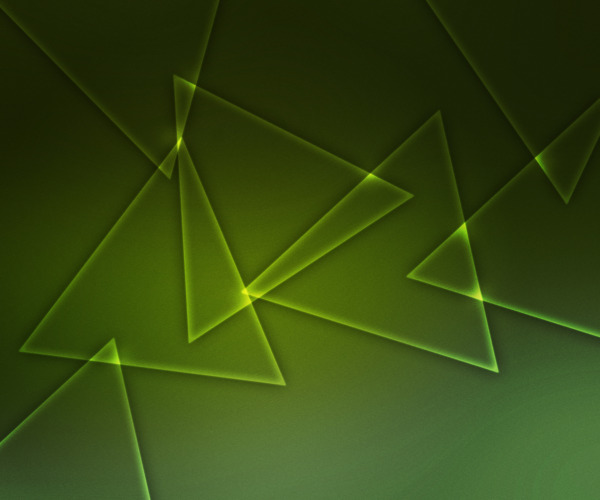 摘要绿色三角形形状的背景