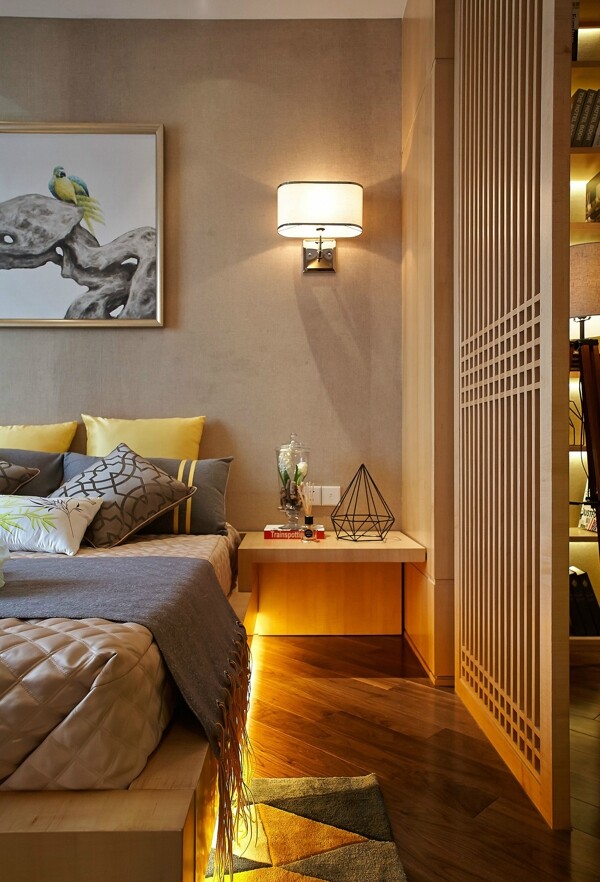 现代北欧室内设计卧室效果图