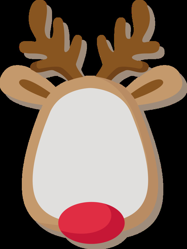 手绘圣诞麋鹿PNG元素