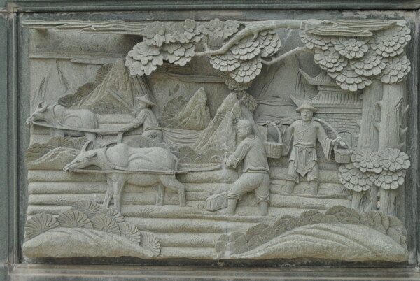 梵天寺石雕浮雕图片