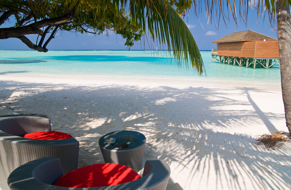 马尔代夫海边美景图片