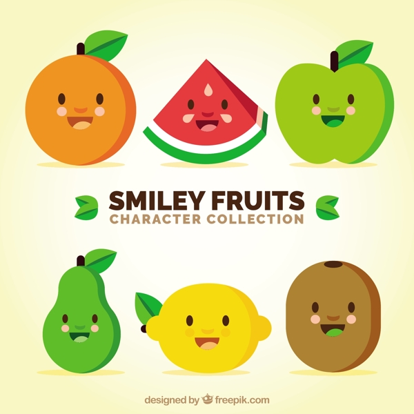 各种快乐水果人物表情图标