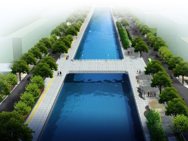 滨河绿化设计图片