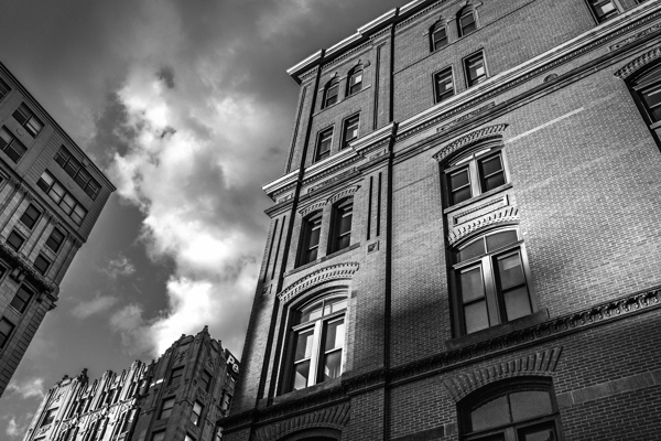 欧式建筑黑白摄影图片