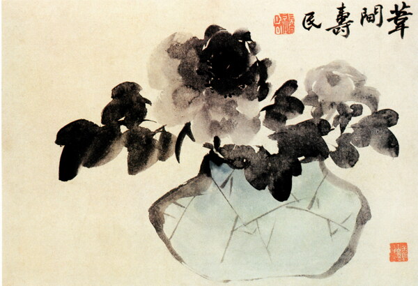 牡丹图花鸟画中国古画0463