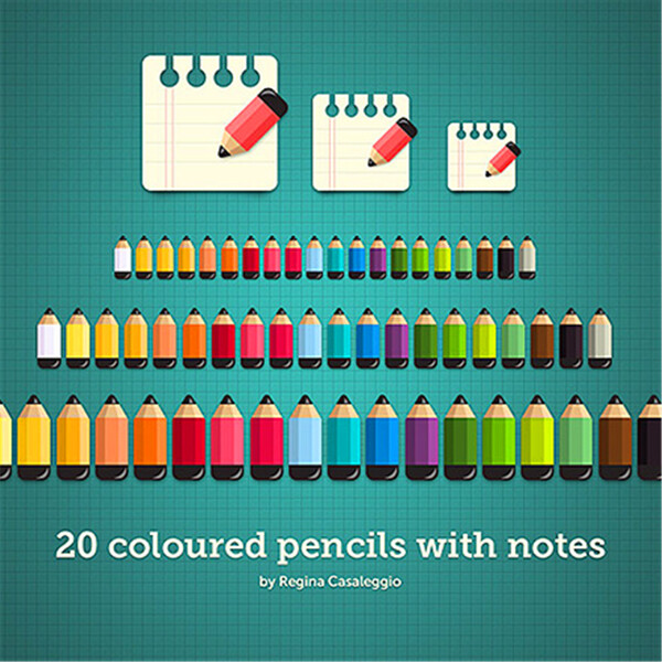 彩色铅笔集合
