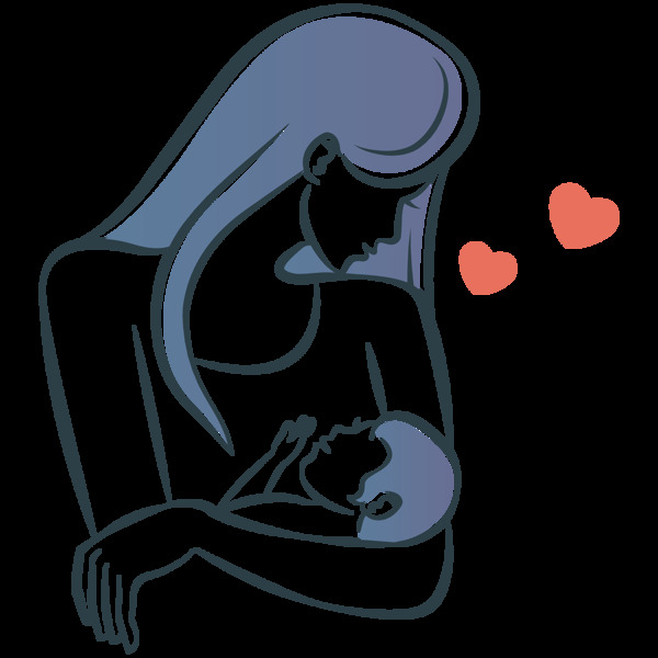 温馨母亲怀抱婴儿有爱png元素
