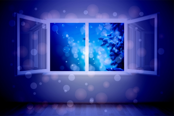 冬季窗口图片