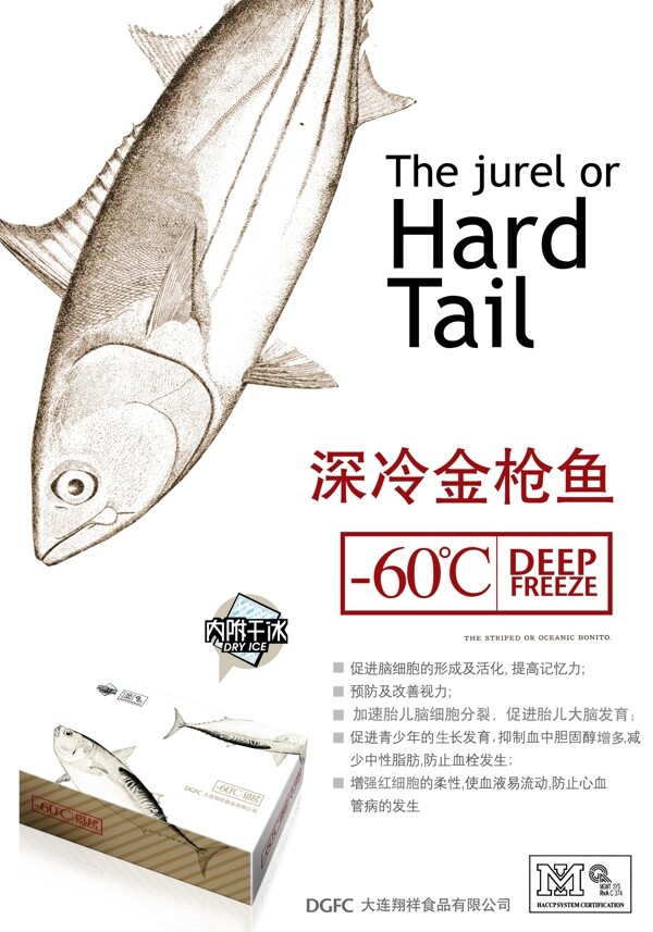 速冻鱼肉海报图片
