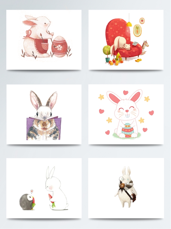 兔子图片元素创意设计