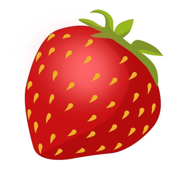 彩色草莓食物元素