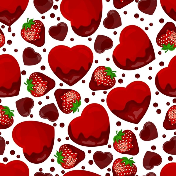 草莓和爱心