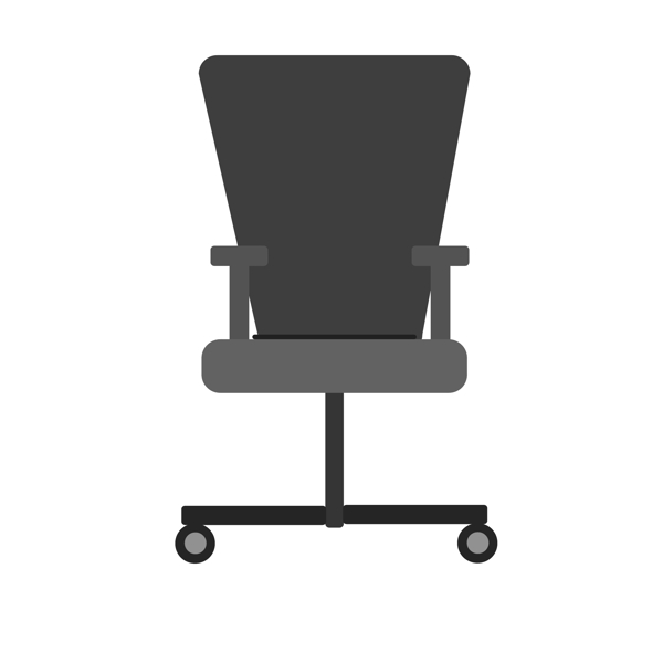 办公用品椅子插画