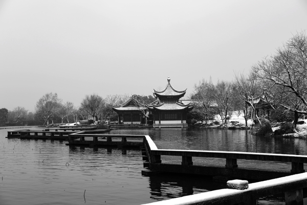 雪中湘湖