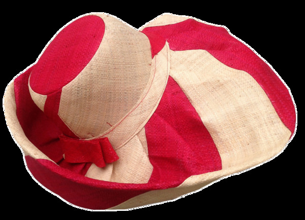 红色女士装饰帽子免抠png透明素材