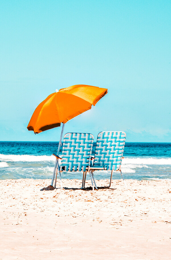海边沙滩座椅