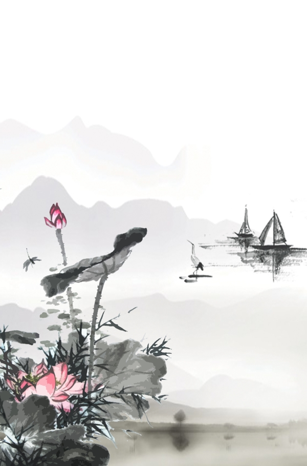 荷花背景