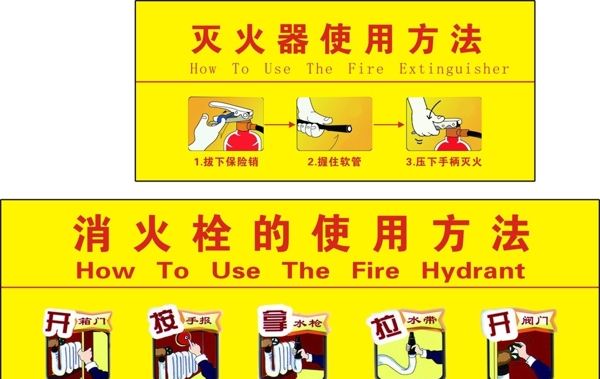 消防器使用方法图片