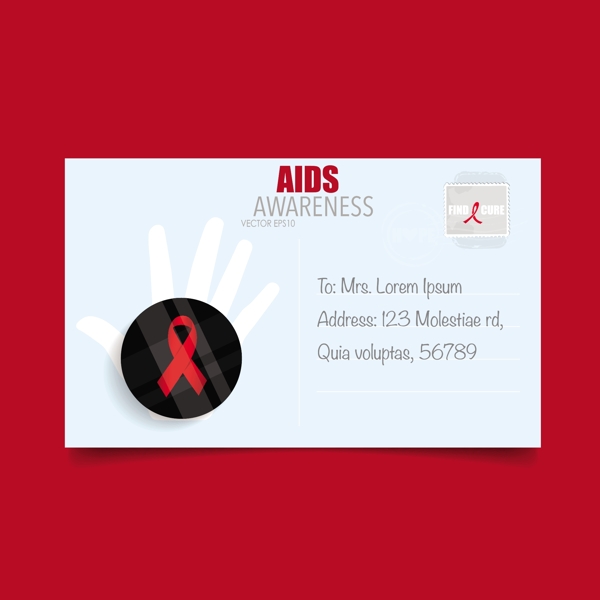 艾滋病宣传卡