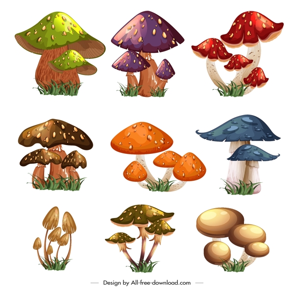 卡通蘑菇设计图片