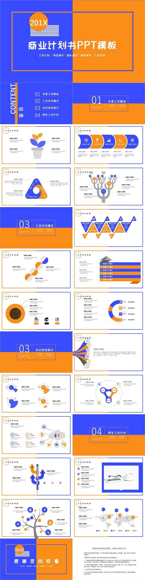 37创意商业计划书PPT模板