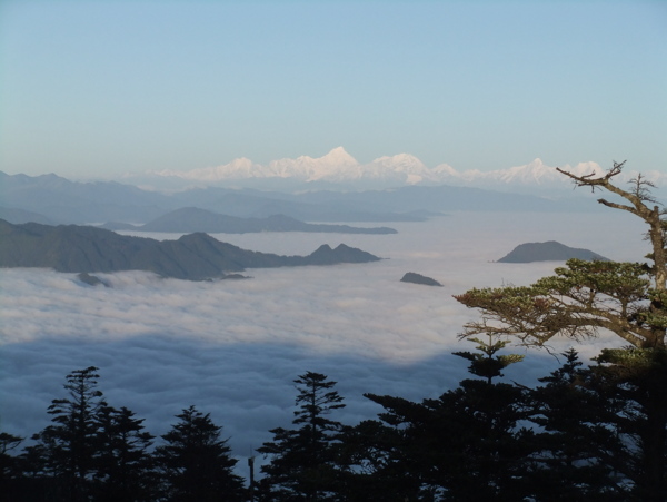 峨眉山云海图片