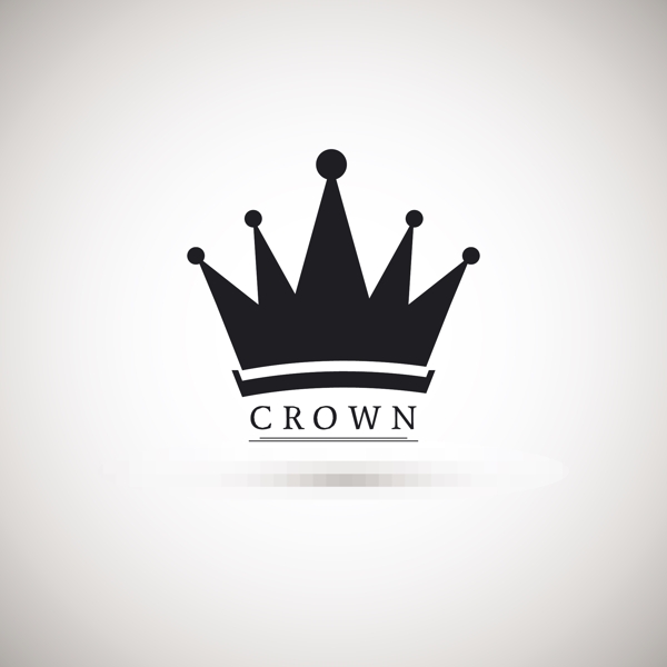 crown黑白简约风格的皇冠图标