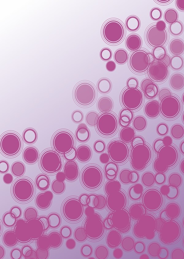 粉色气泡背景矢量图