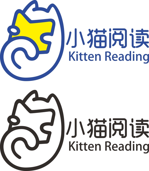 小猫阅读标志logo