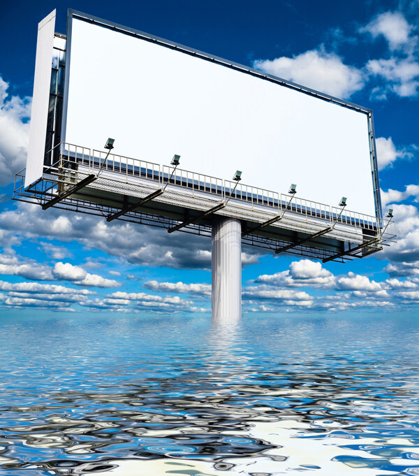 水里的户外广告图片