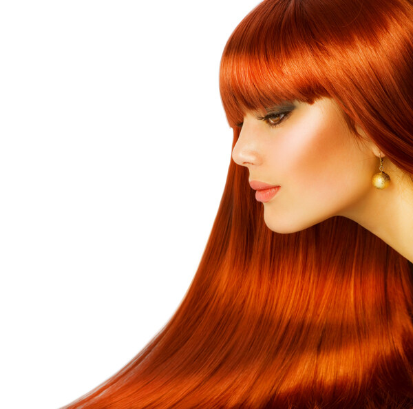 红头发的女人图片