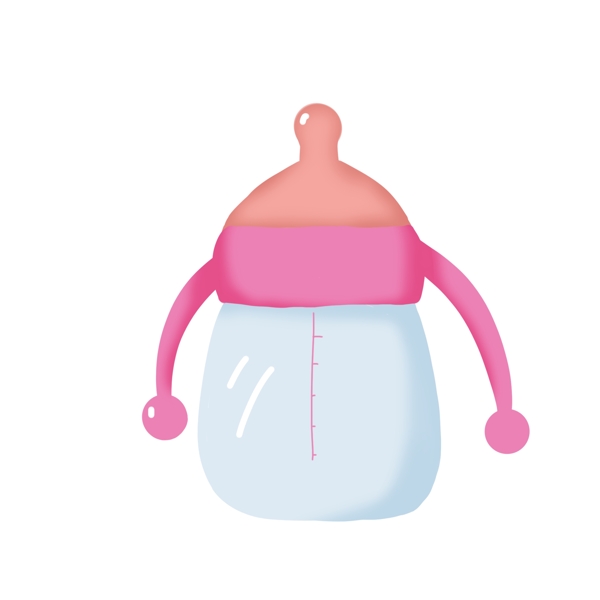 粉色婴儿用品插画可商用
