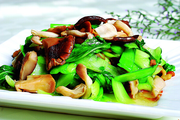 豫菜青菜炖四菇图片