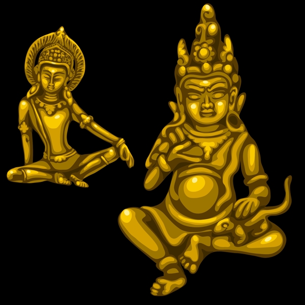 金色泰国佛像
