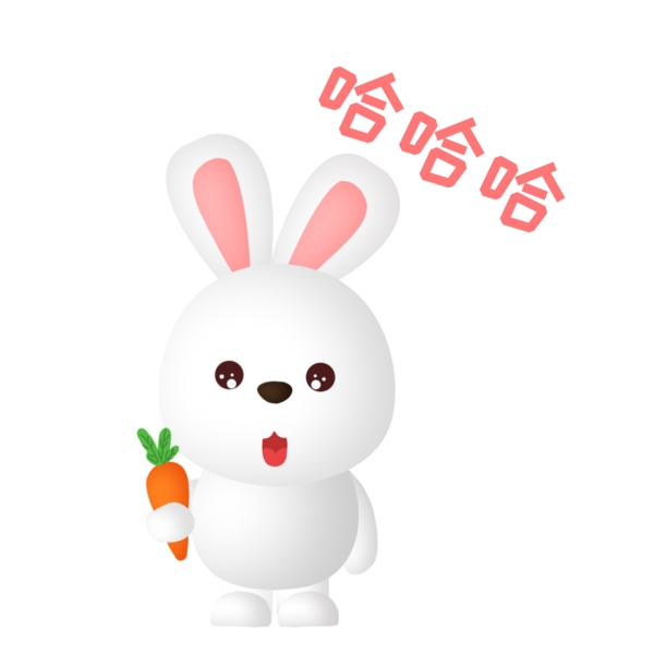 兔啾咪可爱卡通动物微信手机表情包
