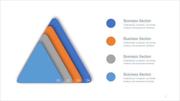 可编辑ppt信息图金字塔图