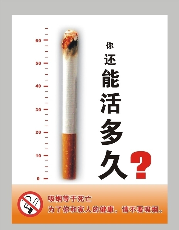 戒烟公益广告你还能活多久图片