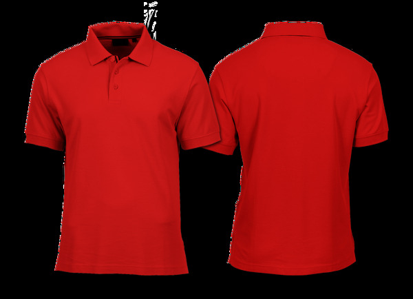 红色短袖T恤png元素