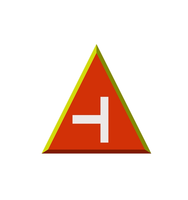 T型交叉路口路标图标小元素矢量素材免费下载