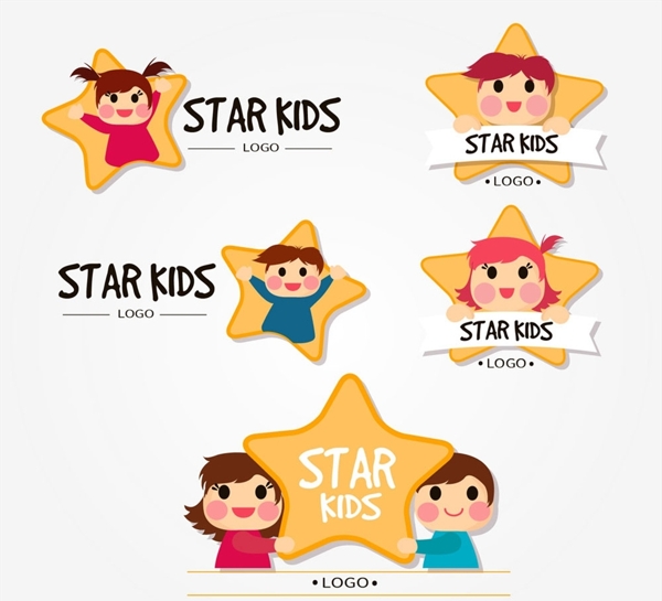 儿童明星标志图片