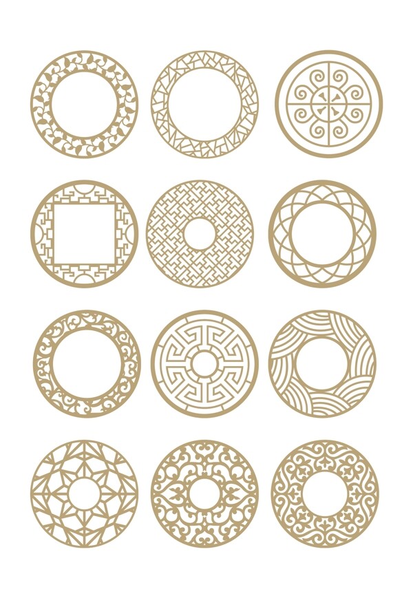 中国传统花纹圆圈花纹