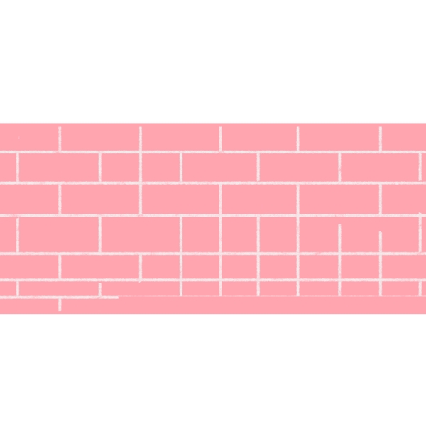 手绘粉色砖头墙壁