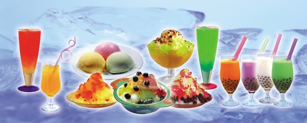 夏日冷饮冰淇淋图片