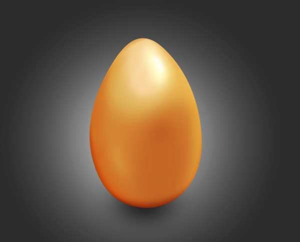 金色金属鸡蛋设计