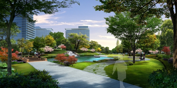 公园休闲景观设计效果图片