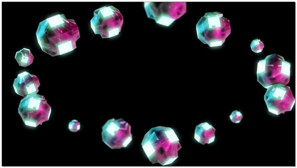 水晶立体舞台潮流背景视频素材