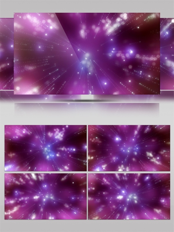梦幻紫色烟花高清视频素材
