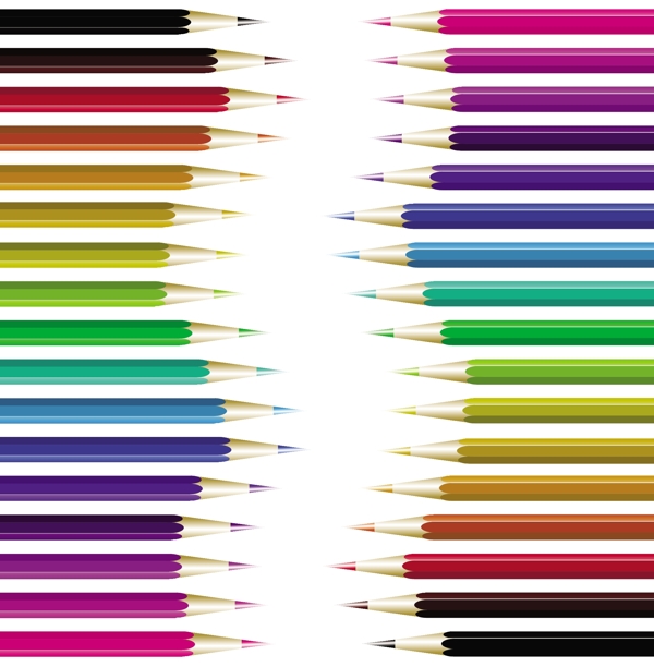 彩色矢量文化艺术铅笔图片