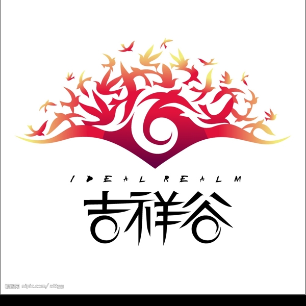 吉祥谷矢量LOGO图片