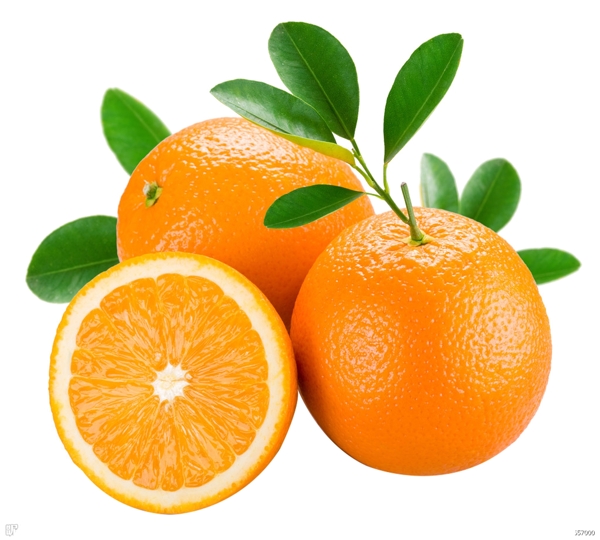 新鲜橙子橙汁健康水果元素